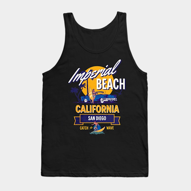 Imperial Beach California Summer Paradise Tank Top by jiromie